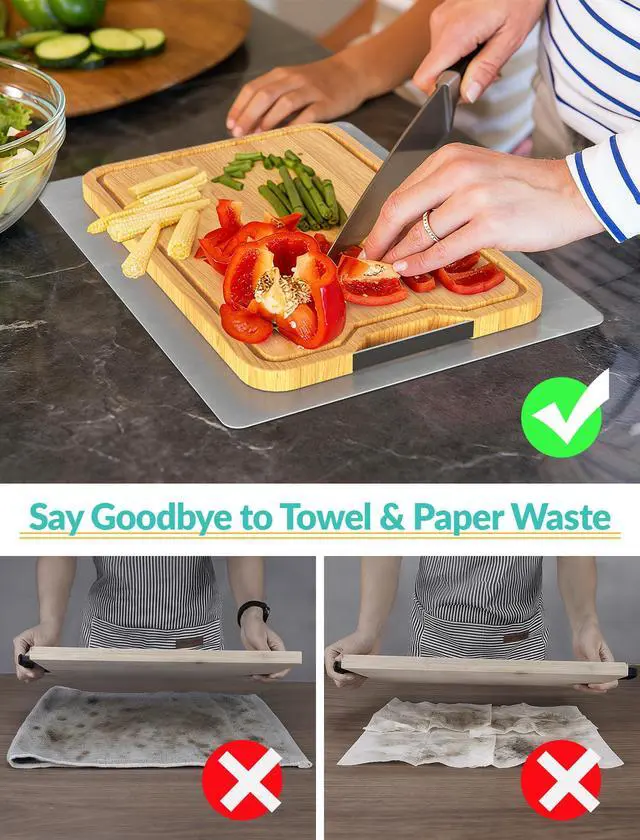 Alt view image 4 of 7 - Silicone Non-Slip Mat for Cutting Board, Heat Resistant Trivet, 2PCS