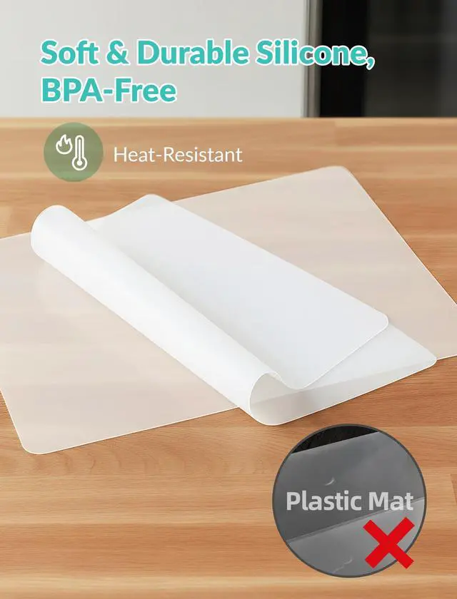 Alt view image 5 of 7 - Silicone Non-Slip Mat for Cutting Board, Heat Resistant Trivet, 2PCS