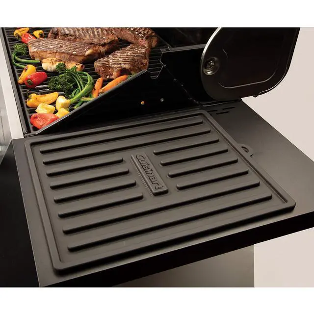 Alt view image 4 of 5 - Silicone Grill Tool Mat, 11" x 14", Black