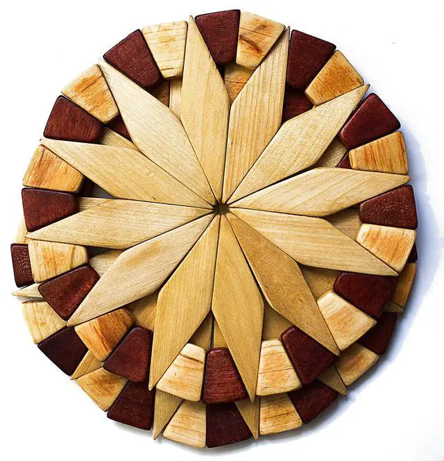 Main image of Natural Wood Trivets for Hot Dishes, Table & Counter Protection