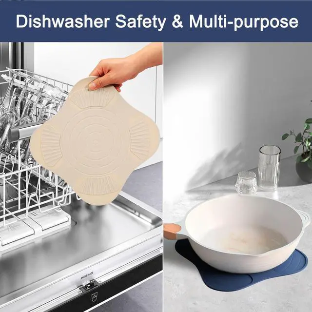 Alt view image 6 of 7 - Air Fryer Trivets Silicone for Ninja Crispi, Hot Pads for Ninja Crispi Airfryer Accessories, Versatile Kitchen Countertop Potholders Suitable for Fondue Mats and Spoon Rests