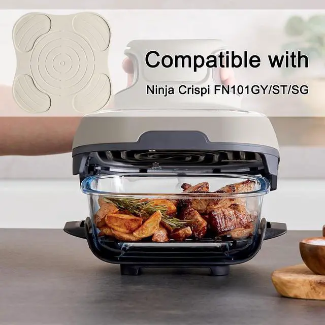 Alt view image 7 of 7 - Air Fryer Trivets Silicone for Ninja Crispi, Hot Pads for Ninja Crispi Airfryer Accessories, Versatile Kitchen Countertop Potholders Suitable for Fondue Mats and Spoon Rests