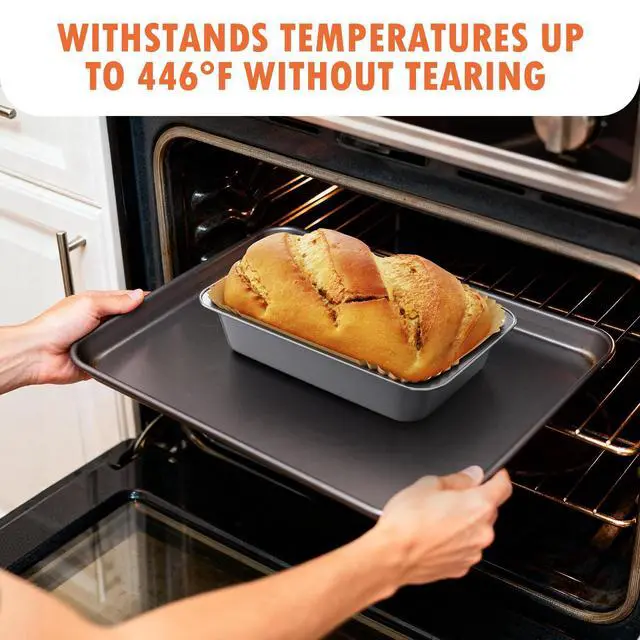 Alt view image 6 of 6 - Loaf Pan Liners,320pcs Bread Pan Liners for Baking 9x5inch,Loaf Pans Parchment Liners,Non-Stick Disposable Parchment Paper for Loaf Pans