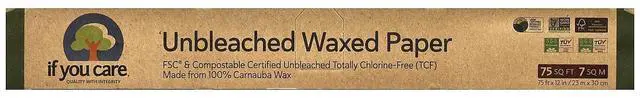 Main image of All Natural Unbleached Waxed Paper 75 Sq Ft (Pack of 4)