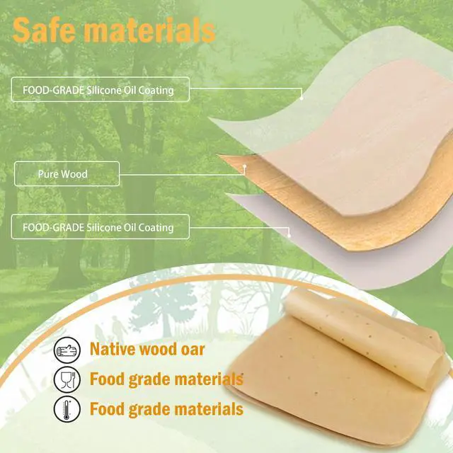Alt view image 4 of 7 - Air Fryer Parchment Paper Liners8.7"×8.7" 100Pcs Compatible with XXL Philips, NuWave Brio, Chefman, OMORC, Cuisinart, COSORI, Cooks Essentials, Power Airfryer Oven, Chef di Cucina, SARKI and More