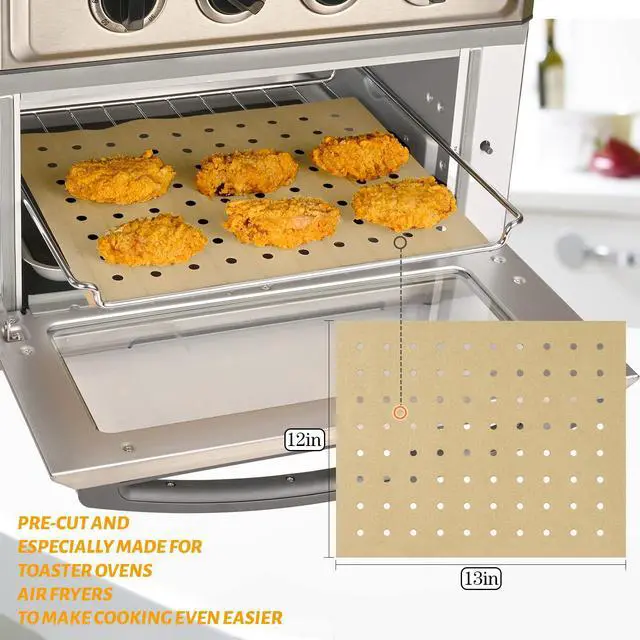Alt view image 2 of 6 - Air Fryer Oven Liners, 13 x 12 inch Parchment Paper