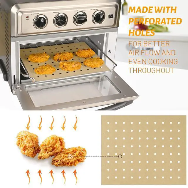 Alt view image 6 of 6 - Air Fryer Oven Liners, 13 x 12 inch Parchment Paper