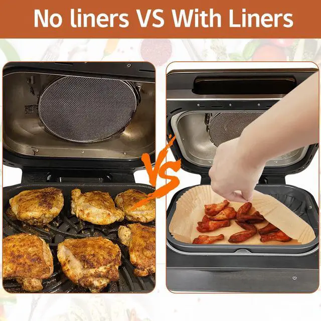 Alt view image 2 of 7 - Air Fryer Liners Disposable Airfryer Liners Parchment Paper