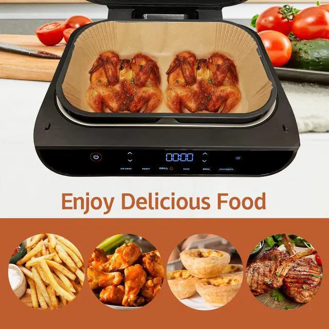 Alt view image 3 of 7 - Air Fryer Liners Disposable Airfryer Liners Parchment Paper