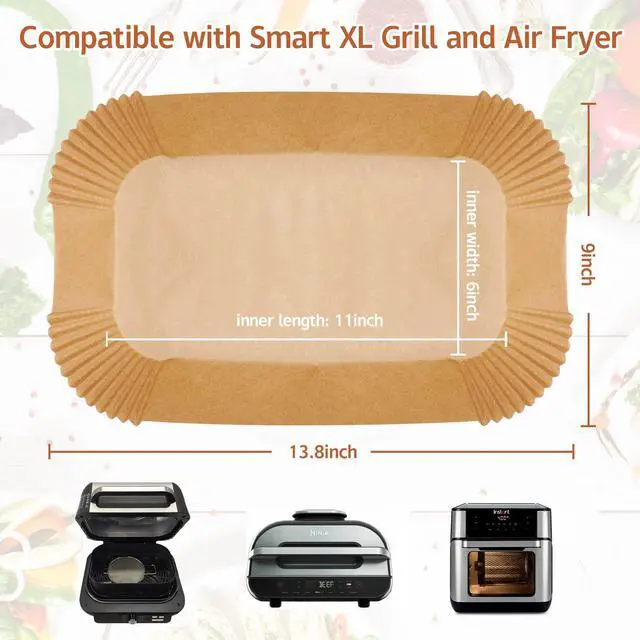 Alt view image 6 of 7 - Air Fryer Liners Disposable Airfryer Liners Parchment Paper