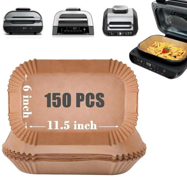 Main image of Parchment Paper Liners 150 Pcs for Ninja Foodi Smart XL, Air Fryer Liners Disposable Rectangle Accessories Fit Ninja Grill FG551/DG551/IG651