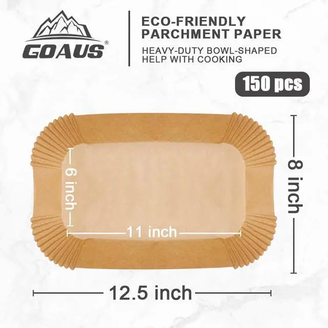Alt view image 4 of 6 - Parchment Paper Liners 150 Pcs for Ninja Foodi Smart XL, Air Fryer Liners Disposable Rectangle Accessories Fit Ninja Grill FG551/DG551/IG651