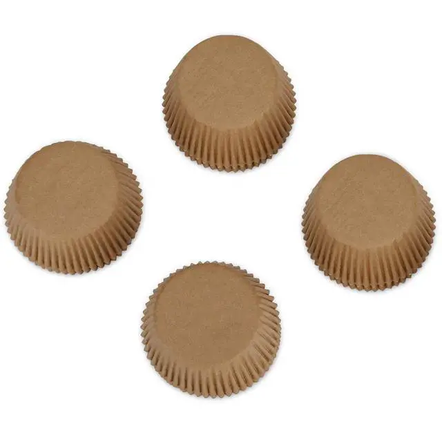 Alt view image 3 of 7 - Unbleached Parchment Paper Cupcake Liners 400 Counts - Standard Food Grade Muffin Baking Cups, Greaseproof Non-Stick Cupcake Wrappers for Party, Wedding, Birthday (Natural)