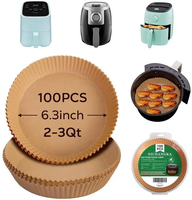 Main image of Mini Air Fryer Paper Liners Disposable Baking for 2qt Air Fryer