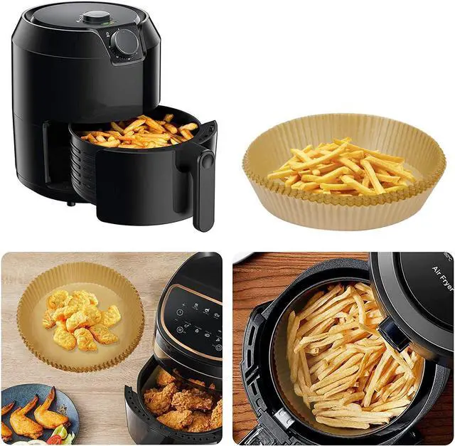 Alt view image 6 of 6 - Mini Air Fryer Paper Liners Disposable Baking for 2qt Air Fryer