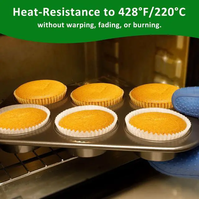 Alt view image 4 of 7 - Parchment 200pcs Jumbo Muffin Liners for Baking - Natural Paper Large Cupcake Liners for Jumbo Muffin Pan, Balanced Non-Stick/Excellent Grease-proof, No Smell, Food Grade (Natural)