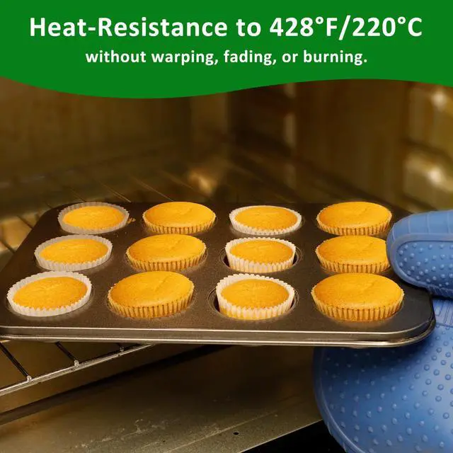 Alt view image 4 of 7 - Parchment 400pcs Mini Cupcake Liners for Baking - Natural Paper Muffin Liners for Mini Muffin Pan, Balanced Non-Stick/Excellent Grease-proof, No Smell, Food Grade (Natural)