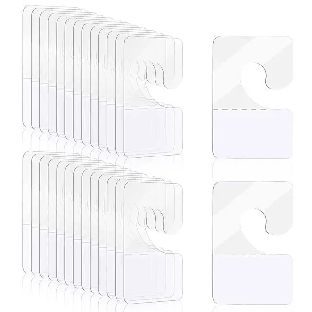 Main image of 300Pcs Sticky Hang Tabs, Ymapinc Self Adhesive J-Hook Hanging Tabs Plastic Hang Tags for Retail Display Clear Sticky Tab Hanging Tags for Display Pegboard