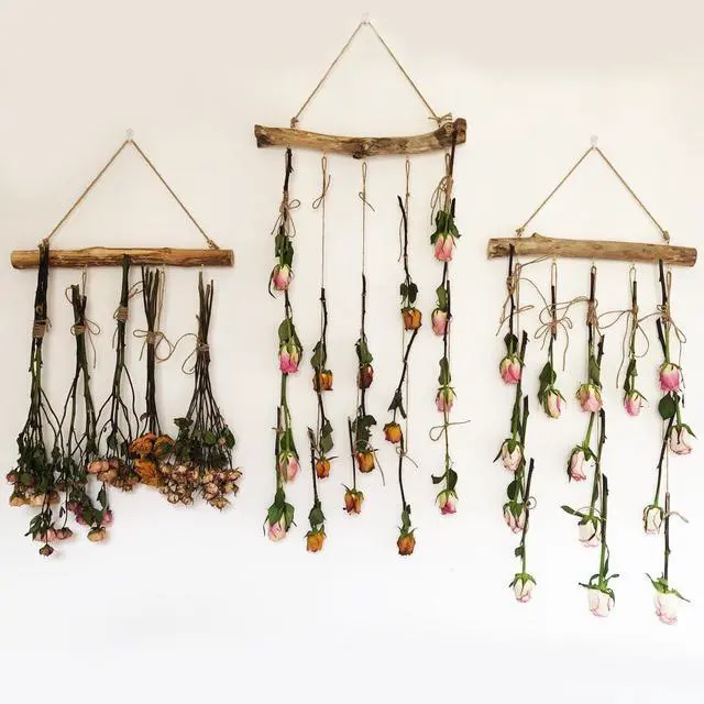 Alt view image 4 of 7 - Driftwood Wall Decor, 15 Inch Branch Jewelry Organizer, 5 Hooks