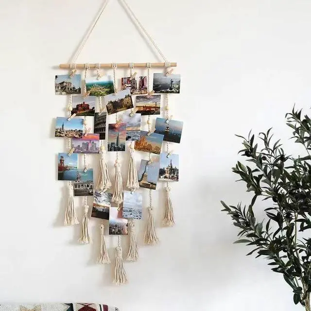 Alt view image 5 of 7 - Driftwood Wall Decor, 15 Inch Branch Jewelry Organizer, 5 Hooks