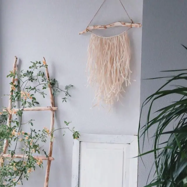 Alt view image 7 of 7 - Driftwood Wall Decor, 15 Inch Branch Jewelry Organizer, 5 Hooks