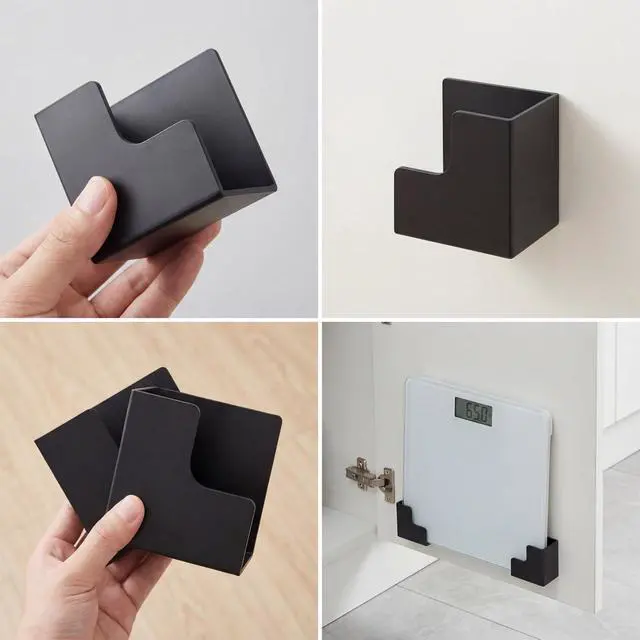 Alt view image 5 of 7 - Weight Scale Holder Wall Mounted, Wall Mounted Bathroom Scale Holder, Self Adhesive Smart Scales Organizer for Digital Body Weight Space Saving Storage Solution for Bathroom, Bedroom