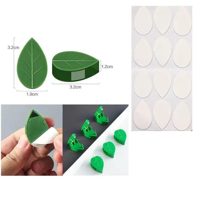 Alt view image 3 of 6 - Pieces Plant Climbing Wall Fixture Clips Self-Adhesive Plant Fixer Invisible Wall Vines Fixing Clips Hook Plant Vine Traction Cable Wire Fixing