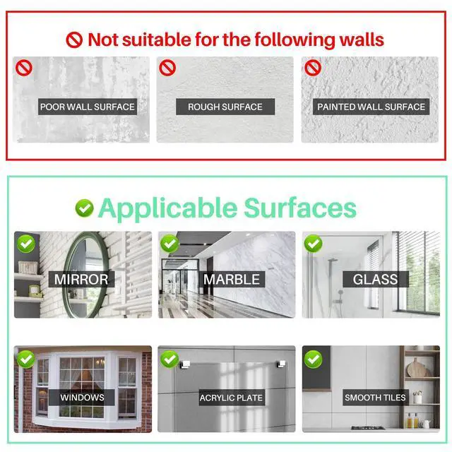 Alt view image 6 of 7 - Suction Cup Hooks, Clear Suction Cup Hanger, Removable Small Suction Cups for Shower, Bathroom, Glass, Door, Windows, Kitchen-Max Hanging up to 11 lbs on Smooth Surface