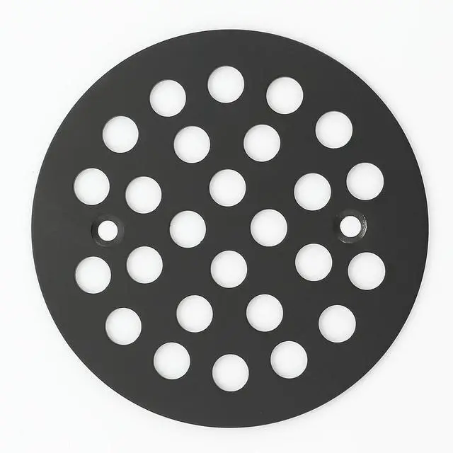Main image of Screw-in 4-1/4 inch Round Shower Drain Cover, 304 Stainless Steel, Suitable for Replacing Floor Drain Unit Drain Filter Screen Matte Black