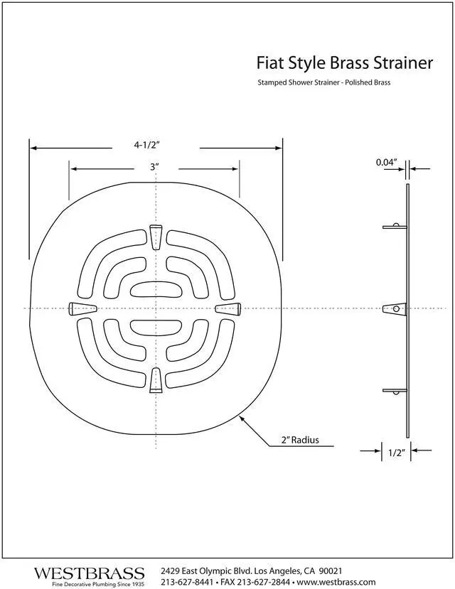 Alt view image 2 of 3 - OD Brass Snap-in Shower Strainer Grid Drain Cover, Powder Coat White