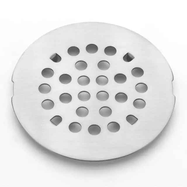 Alt view image 2 of 4 - Snap-in Shower Drain Cover 4-1/4 inch Shower Strainer Grid Round