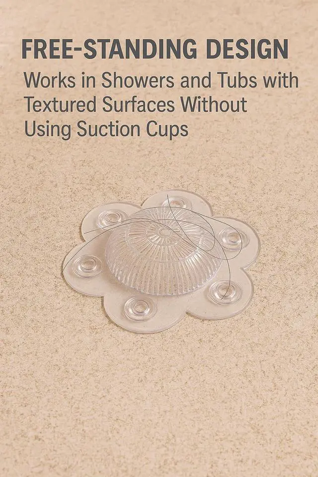 Alt view image 6 of 7 - Catcher Drain Cover 5" Dome-Shaped Soft PVC with 6 Suction Cups Clear Hair Stopper for Shower & Bathtub Drains Prevents Clogs Without Blocking Water Flow
