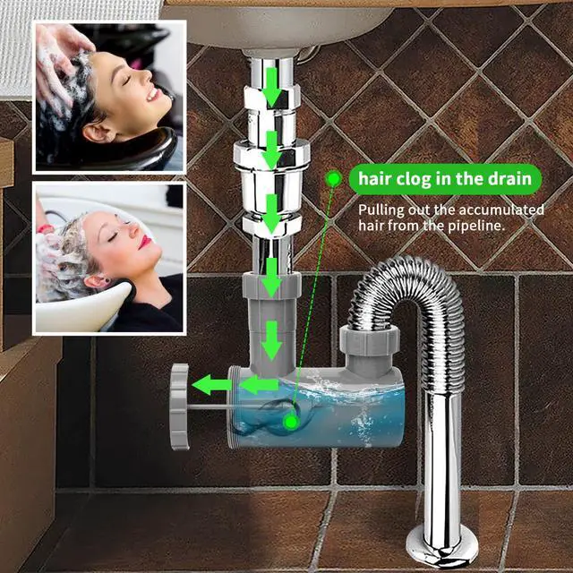Alt view image 5 of 7 - Trap for Shampoo Bowl, Easy-Fit Drain Catcher