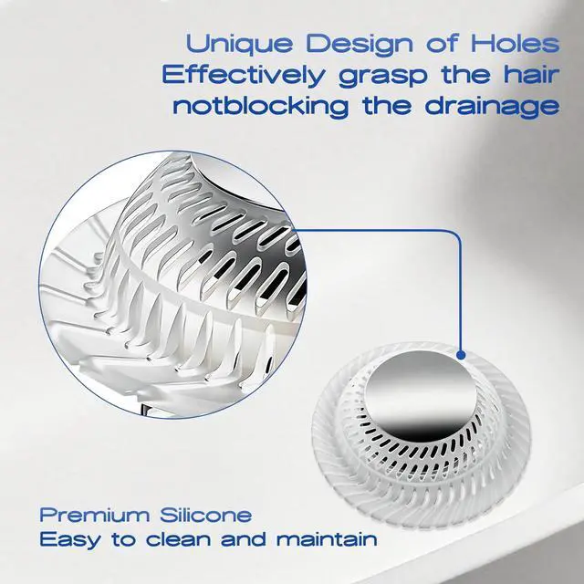 Alt view image 3 of 7 - Bathtub Drain Stopper,Pop-up Tub Stopper & Strainer,Hair Catcher