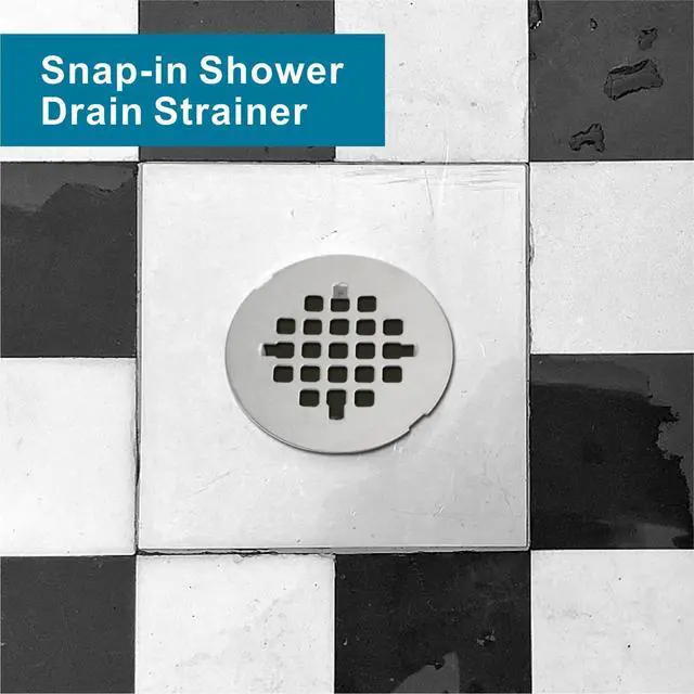 Alt view image 2 of 6 - OD Brushed Nickel Shower Drain Cover,Round Shower Floor Drain