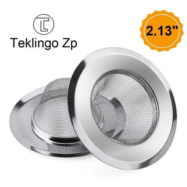 Alt view image 2 of 5 - Basket- Sink Strainer Bathroom Sink, Utility, Slop, Laundry, RV and Lavatory Sink Drain Strainer Hair Catcher. 1/16" Holes. Stainless Steel