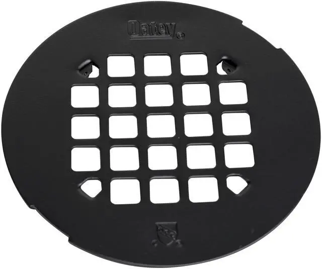Main image of Universal 4-1/4 in. Round Snap-Tite Shower Strainer, Matte Black
