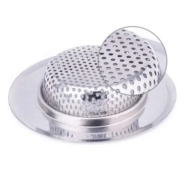 Alt view image 3 of 6 - Inch Diameter Rim Heavy Duty Stainless Steel Kitchen Sink Basket Strainer, Large (Pack of 2)
