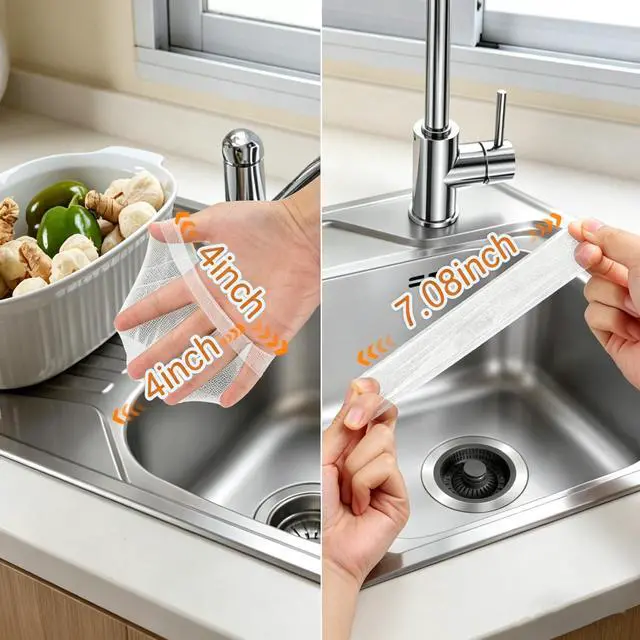 Alt view image 3 of 7 - Disposable Drain Covers for Kitchen Sink Strainers