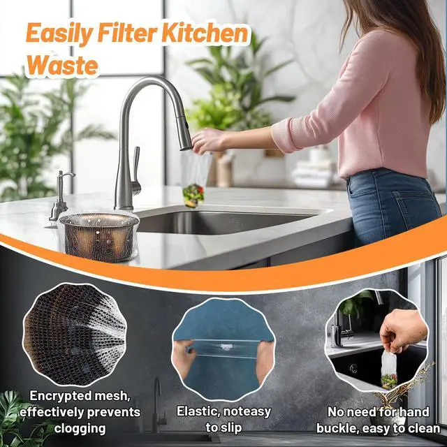 Alt view image 5 of 7 - Disposable Drain Covers for Kitchen Sink Strainers