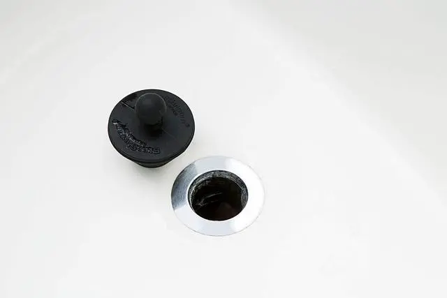 Alt view image 5 of 7 - Universal Stopper for Bathtub and Bathroom Sink Drains, Black Plug 2pk, 2 Count