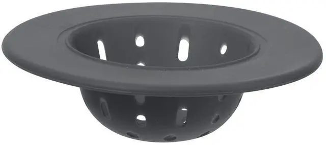 Main image of Silicone Sink Strainer- Great Kitchen Sink Strainer, Sink Drain Strainer, Drain Stopper, Sink Plug, 4.6 Diameter Rim, Gray
