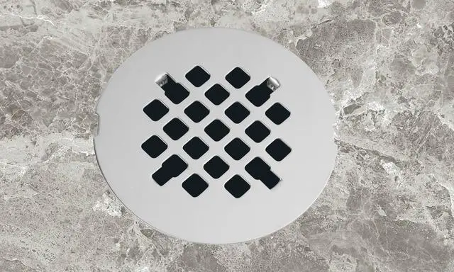 Alt view image 2 of 6 - OD Snap-in Shower Drain Cover, Round Shower Drain Strainer Grid, Replacement Cover, Designed for Long-Lasting(Chrome Plated)