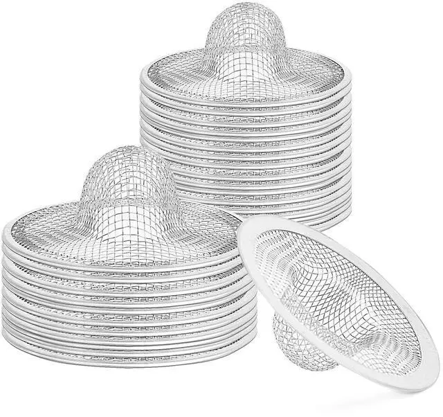 Main image of Inch Stainless Steel Sink Strainers, Small Mesh Drain Strainer Baskets for Kitchen Sink, Bathroom Sink, Bathtub, Laundry, Floor Drain and Utility Sink