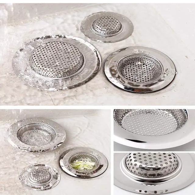 Alt view image 5 of 6 - Hair Catcher Shower Drain(3 Pack), Bathtub Drain Cover, Sink Tub Drain Stopper, Sink Strainer for Kitchen and Bathroom, Hair Stopper for Bathtub Drain Cover Size from 2.13'' to 4.5''.
