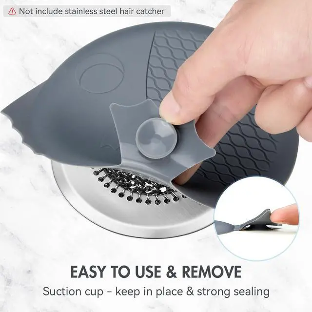 Alt view image 6 of 6 - Bathtub Drain Stopper Sink Covers, Drain Plug for Tub & Sink