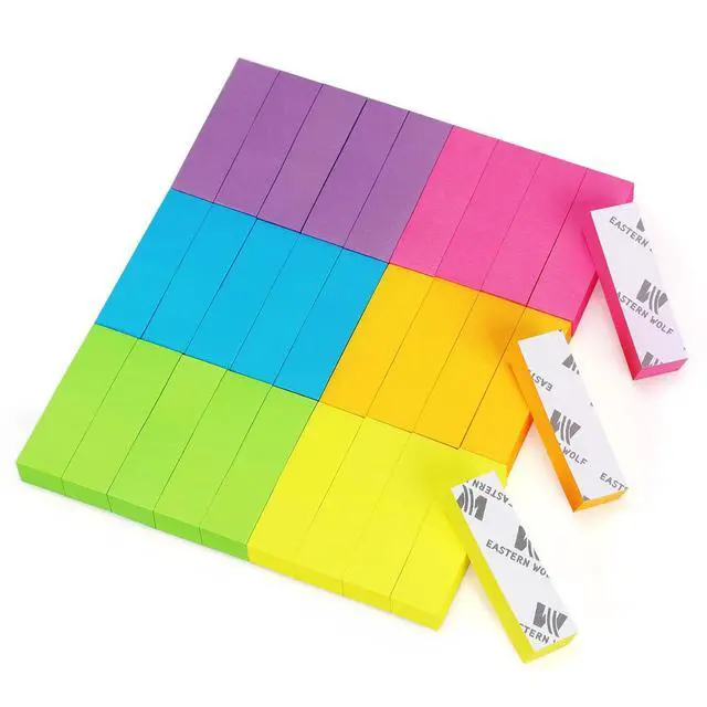 Alt view image 6 of 7 - Page Markers, 0.5x1.8 in, 30 Pads, 6 Bright Colors