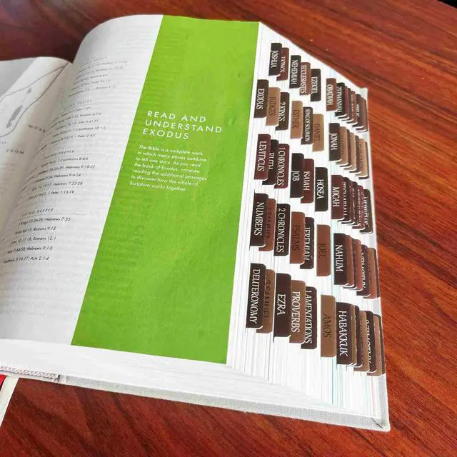 Alt view image 4 of 6 - Reposition Laminated Bible Tabs, Large Print Stickers, Easy to Read & Apply Bible Tabs for Women & Man (Earthy Brown)