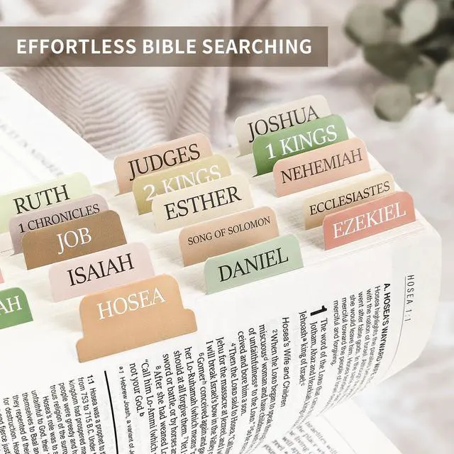 Alt view image 3 of 7 - Bible Tabs, 75 Large Print Index Tabs for Women & Men