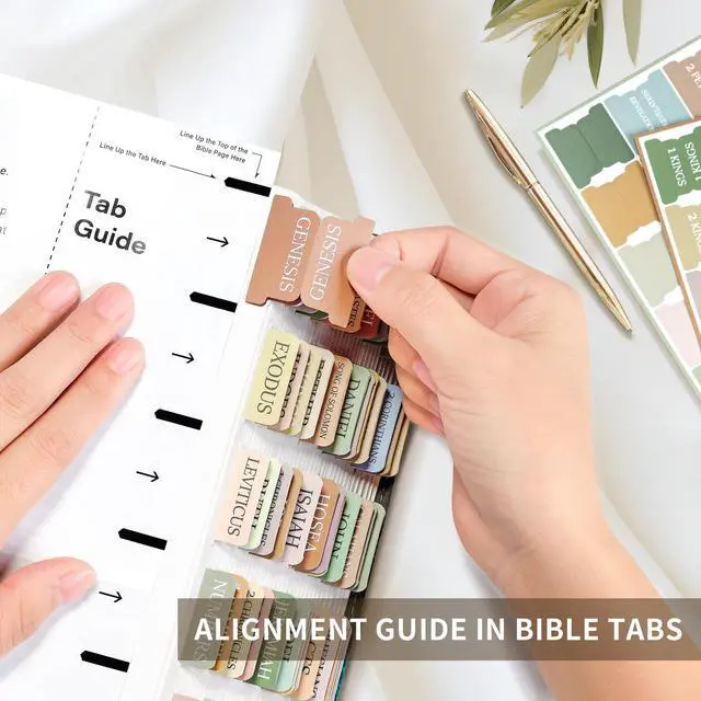 Alt view image 4 of 7 - Bible Tabs, 75 Large Print Index Tabs for Women & Men
